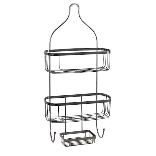 Bath Bliss Prince Design Black Onyx Shower Caddy